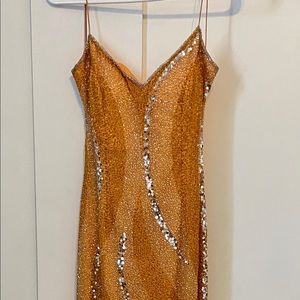Early 2000’s Orange Prom Dress